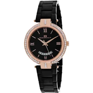 Oceanaut Women's Watch - Amaya Black Dial Plated Stainless Steel Bracelet | OC0293 Luxury Quartz Watch Quartz Watch Sale