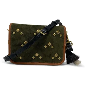 OLIVE SUEDE MINI MIA crossbody bags low price