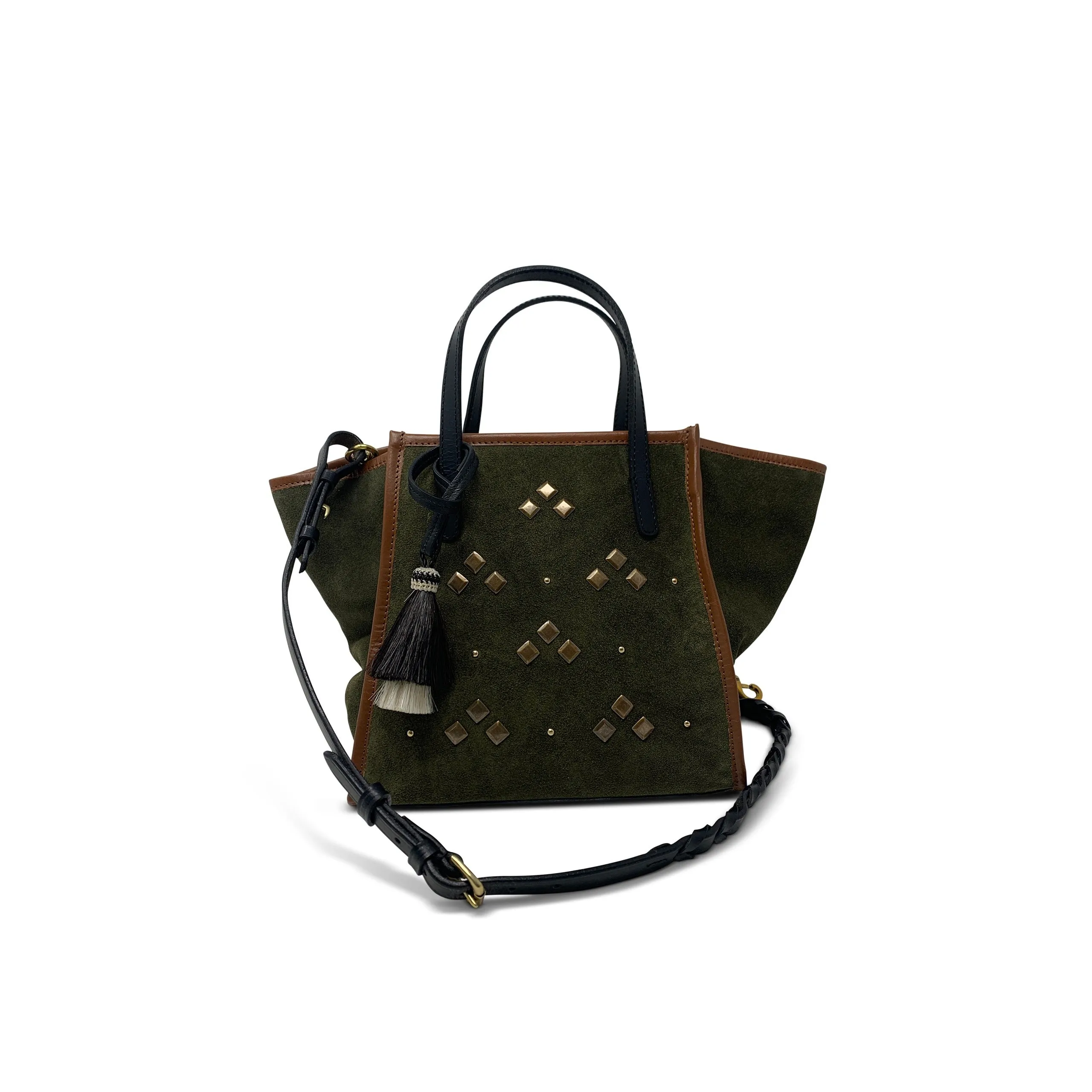 OLIVE SUEDE MINI TOTE crossbody bags low price