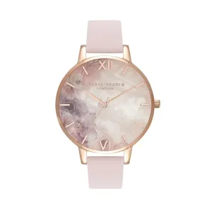 Olivia Burton Semi Precious Rose Gold Blossom Watch - Gold 
