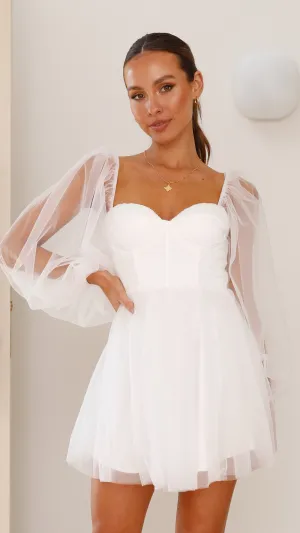 Olivia Mini Dress - White,prom dresses,wedding guest dresses,homecoming dresses,bridesmaid dresses,cocktail dresses,women clothing,summer dresses,formal dresses,sundresses,mother of the bride dresses,quince clothing,bodycon dress,dress casual,dress design,