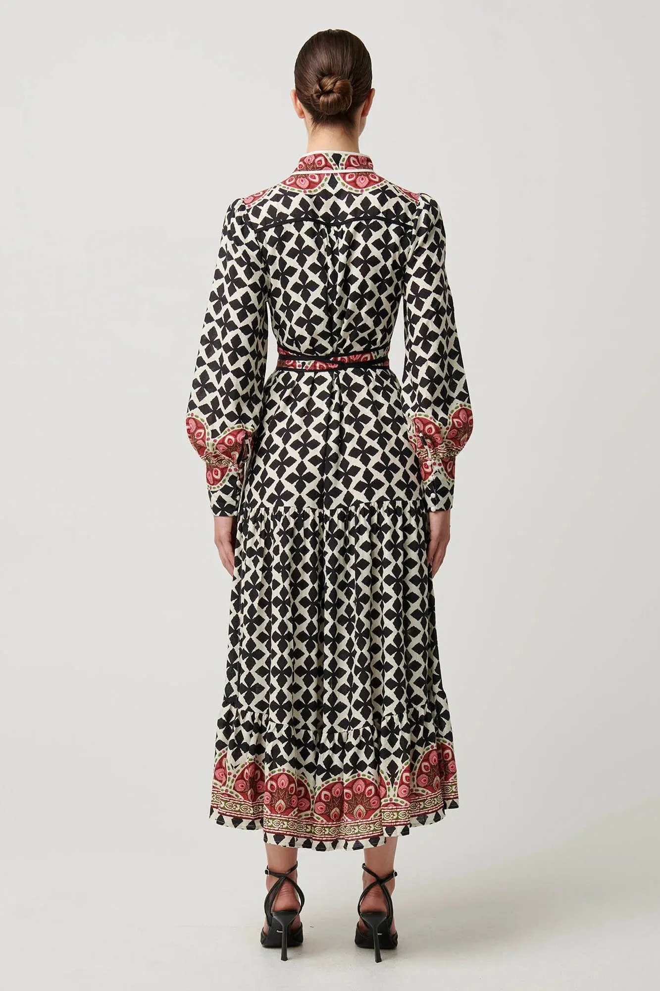 OnceWas - OW41909CT Marielle Contrast Panel Dress