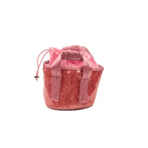 OPENING CEREMONY French Rose Sequined Mini Bucket Bag stylish bucket bags