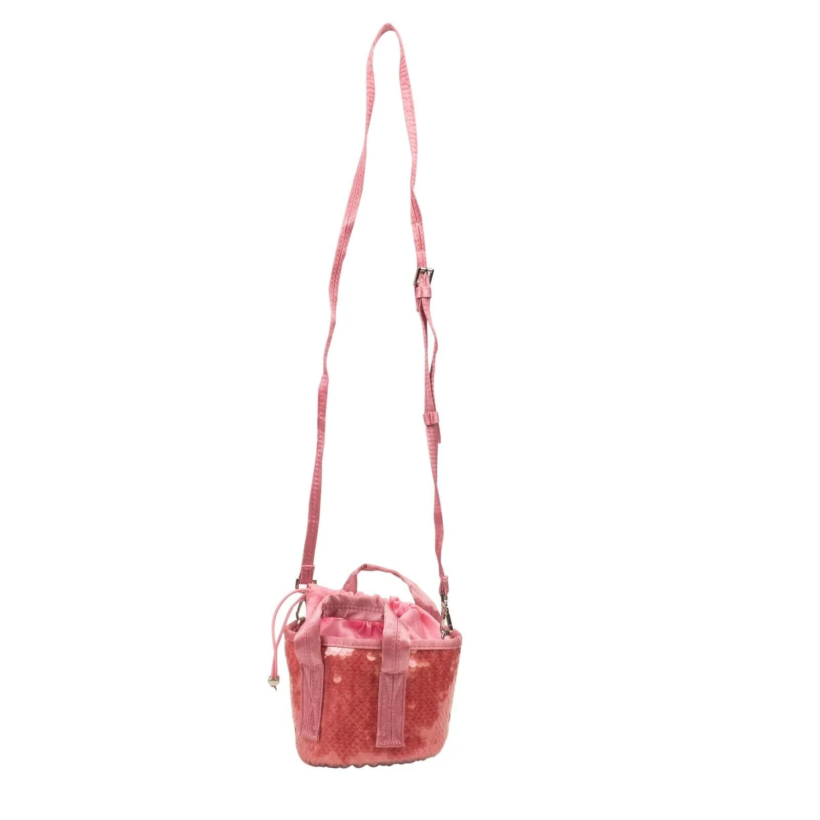 OPENING CEREMONY French Rose Sequined Mini Bucket Bag