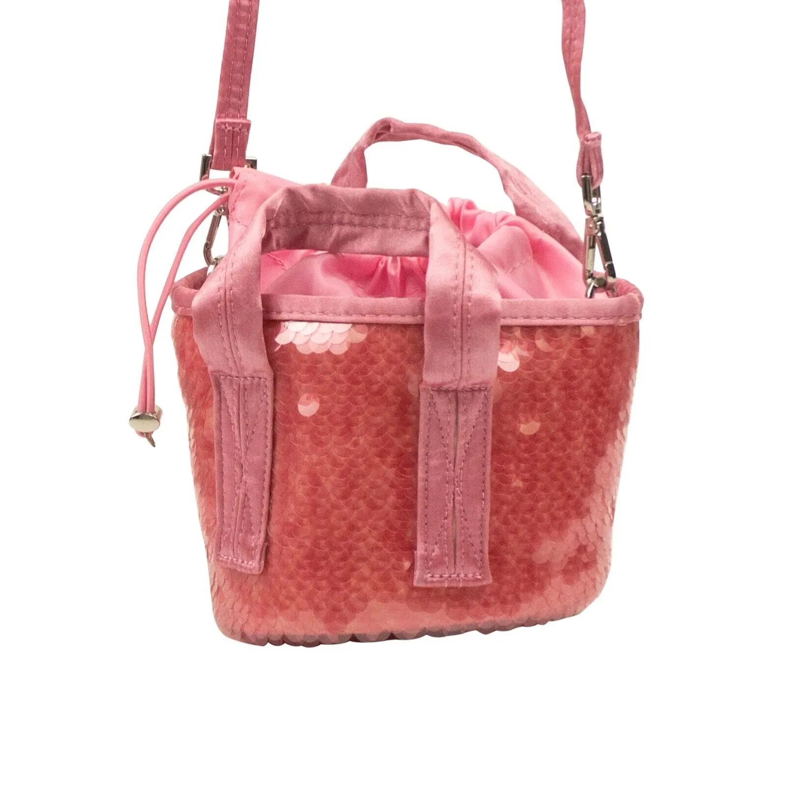 OPENING CEREMONY French Rose Sequined Mini Bucket Bag