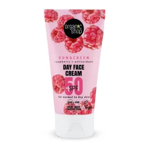 Organic Shop Sunscreen Day Face Cream SPF50 Normal to Dry Skin 