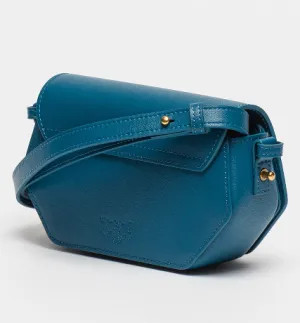 Original Pinko Exagon Logo Plaque Foldover Crossbody Bag anti-theft crossbody bags sale
