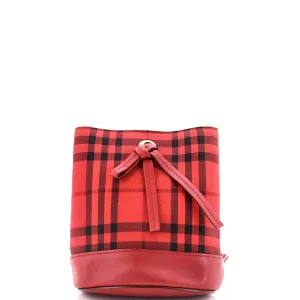 Overdyed Bucket Bag Horseferry Check Canvas Baby stylish bucket bags