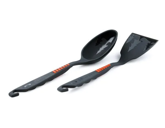 Pack Spoon/Spatula Set portable camping kitchen set discount camping cookware kit sale olding camp kitchen box clearance