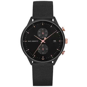Paul Hewitt Black Sunray Mesh Watch 