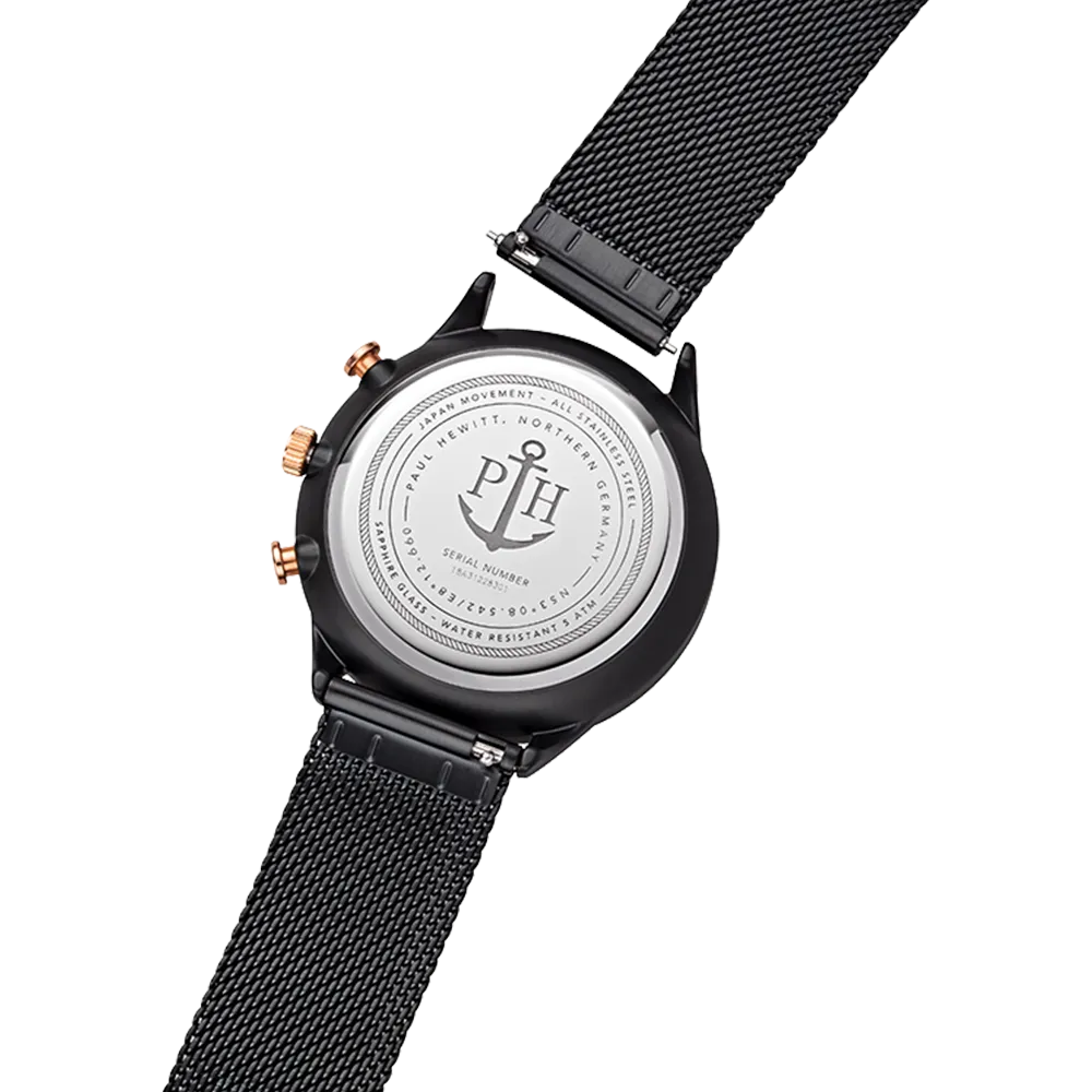 Paul Hewitt Black Sunray Mesh Watch