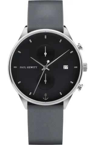 Paul Hewitt Chrono Midnight Ocean Silver Watch 