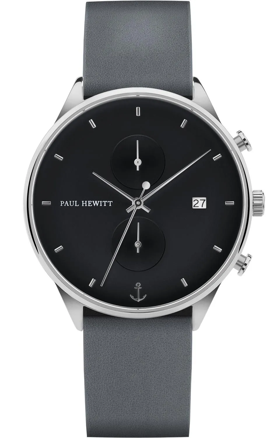 Paul Hewitt Chrono Midnight Ocean Silver Watch 