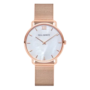 Paul Hewitt Miss Ocean Pearl RG Mesh Watch 