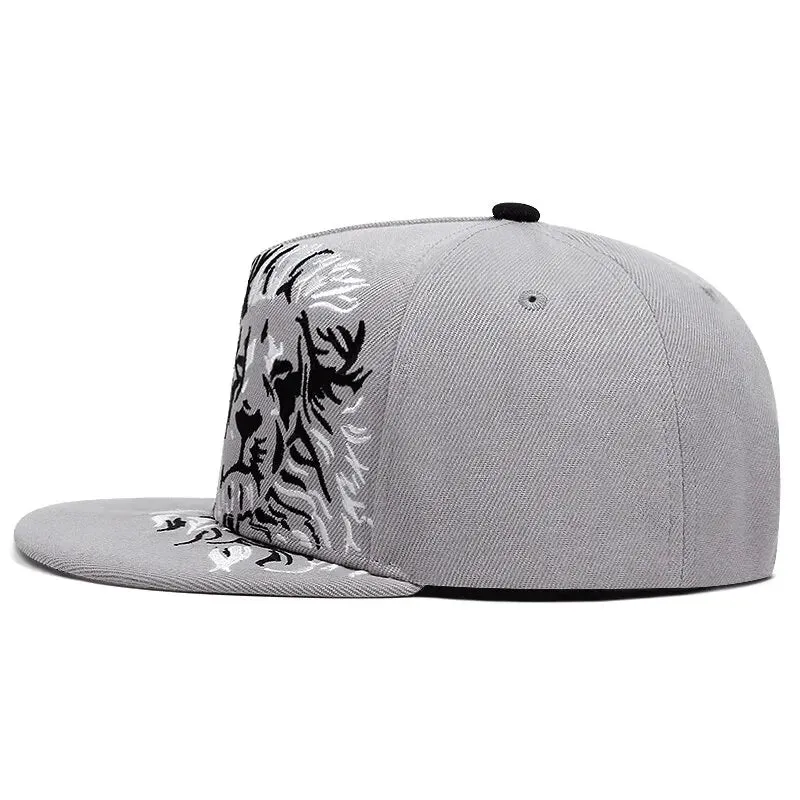 Peaceful Lion Snapback Cap