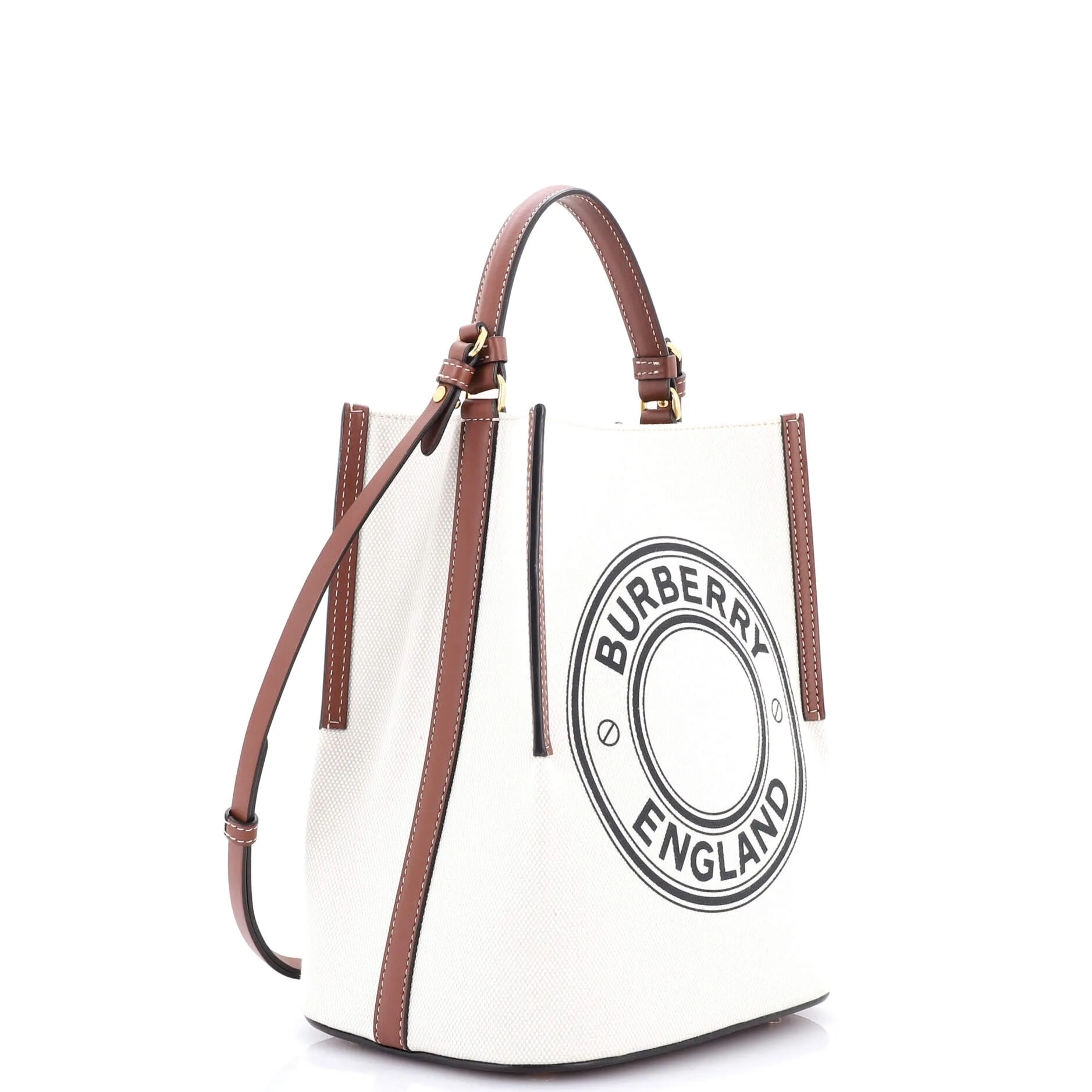 Peggy Logo Bucket Bag Canvas Small