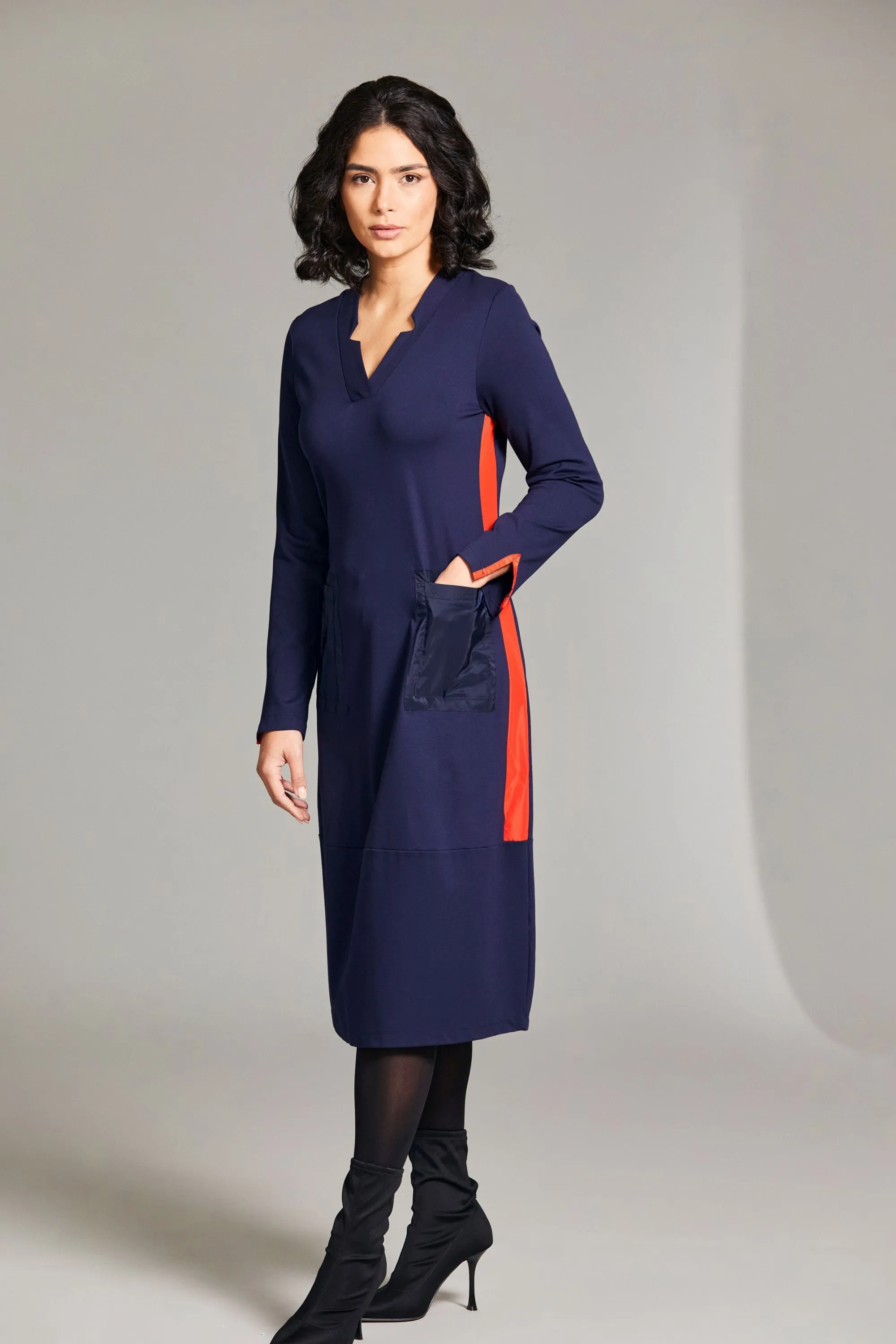 Clothings Peruzzi - W24132 Taffeta Pocket Dress Dresses women dresses dress stores