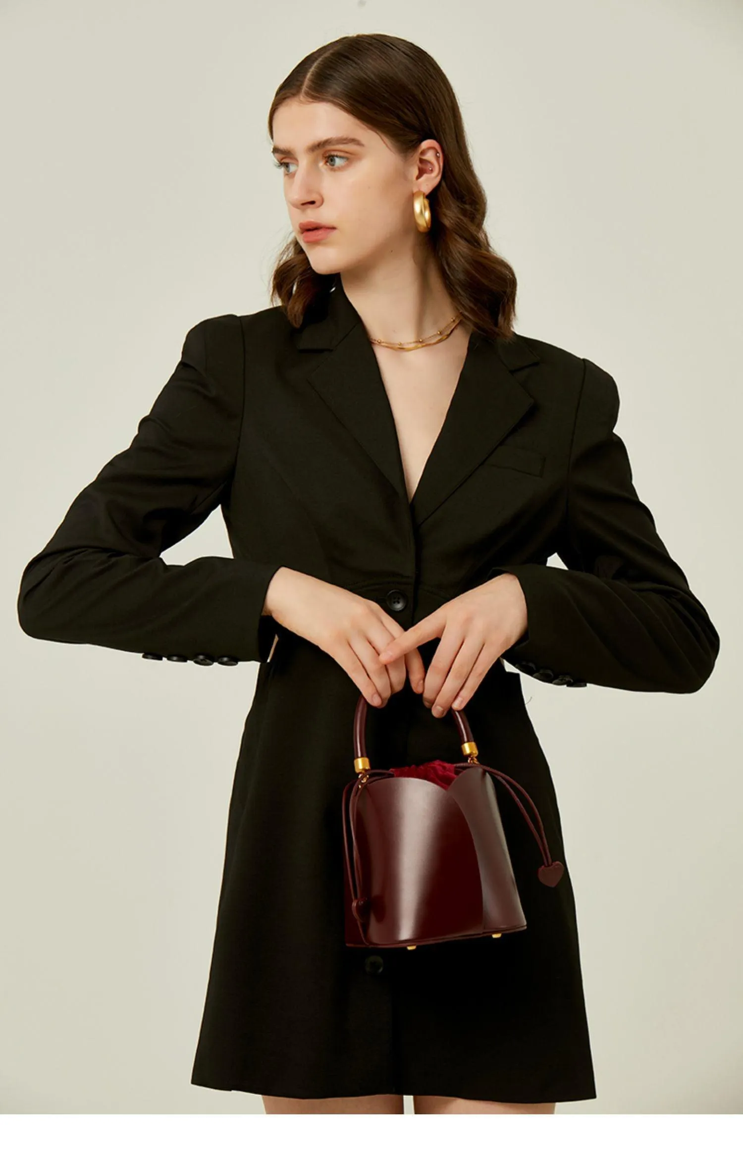 Petals Blossom Bucket Bag - Elegance Meets Function in Chic Cowhide Leather Shoulder Bag