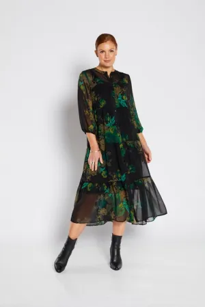 Clothings Philosophy - F1703 Sibella 3/4 Sleeve Maxi Panel Dress with Slip Dresses women dresses dress stores