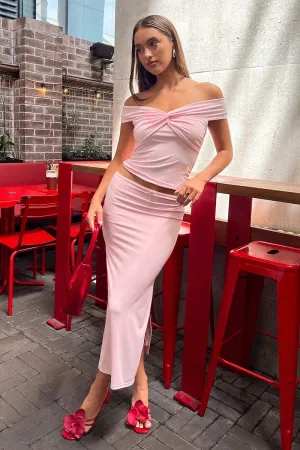 Pink Midaxi Skirt High Rise Supersoft Picot Trim Lined,skirt,denim skirt,mini skirt,maxi skirt,jean skirt,skort,tennis skirt,pleated skirt,pencil skirt,bubble skirt,plisse skirt,fitted skirt,midi skirt,short skirt,short mini skirt,leather skirt,a line skir