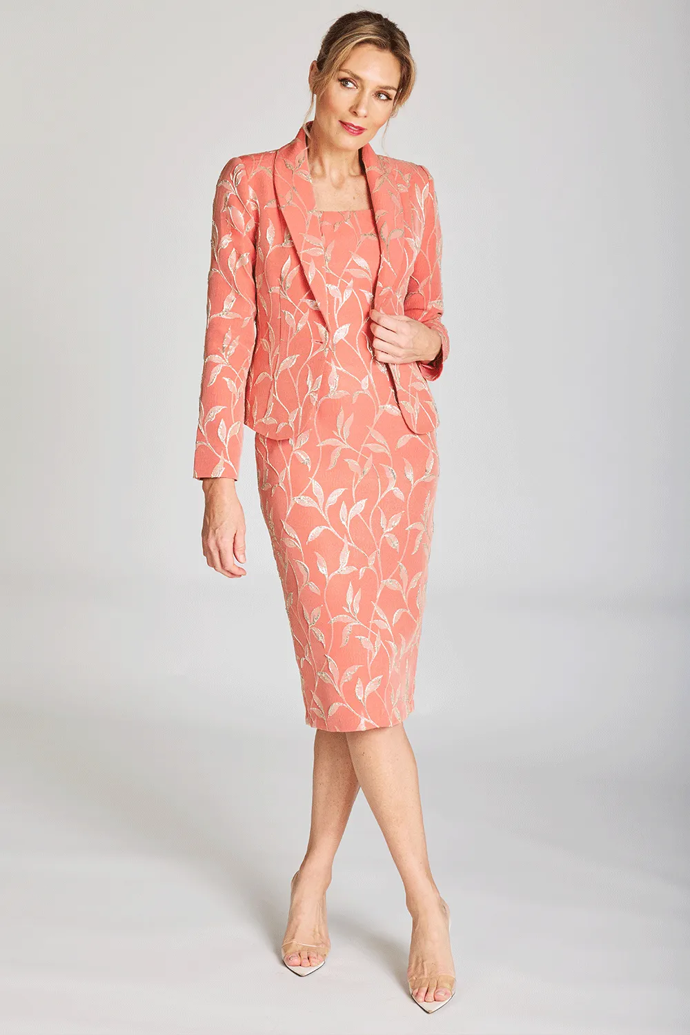 Pink Ruby - PD234102 Chic Midi Dress