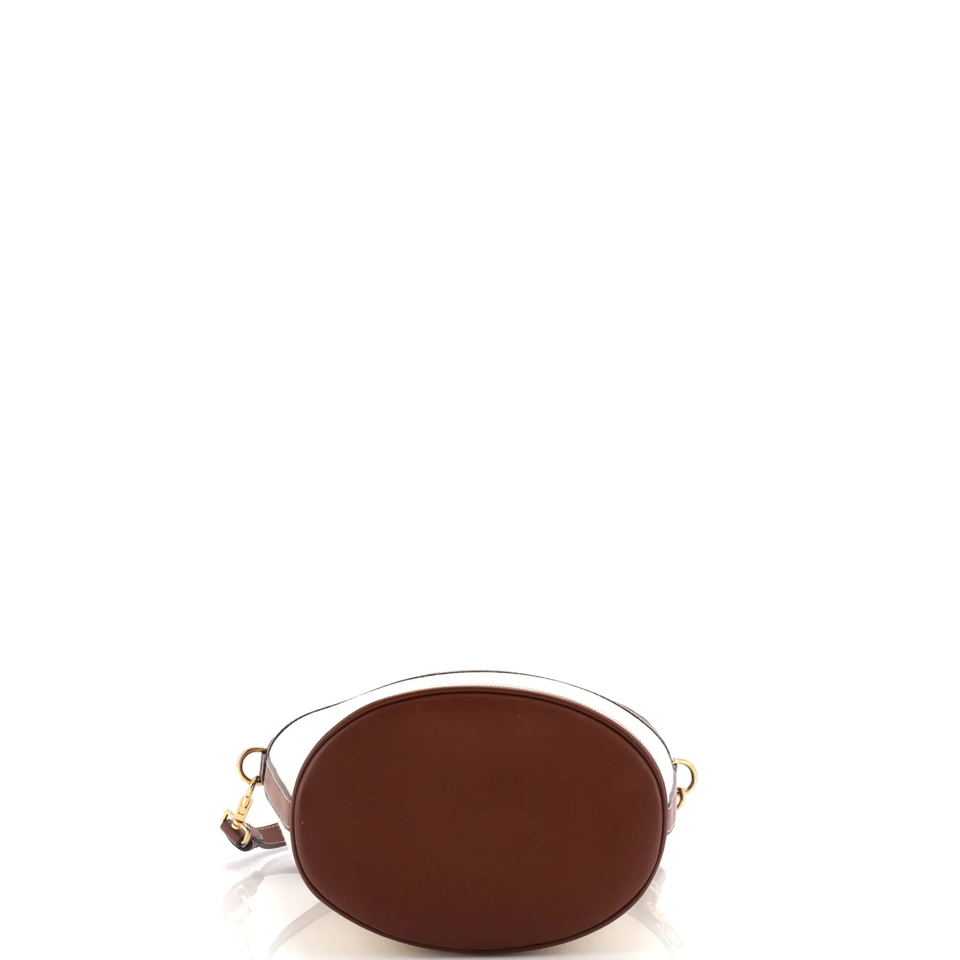 Pocket Bucket Bag Canvas with Leather Small