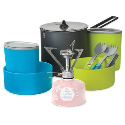 PocketRocket Stove Kit portable camping kitchen set discount camping cookware kit sale olding camp kitchen box clearance