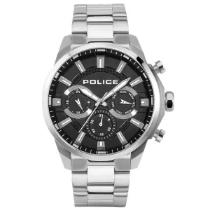 Police Menelik Chronograph Black Dial Stainless SteelMen's Watch PEWJK2204201 
