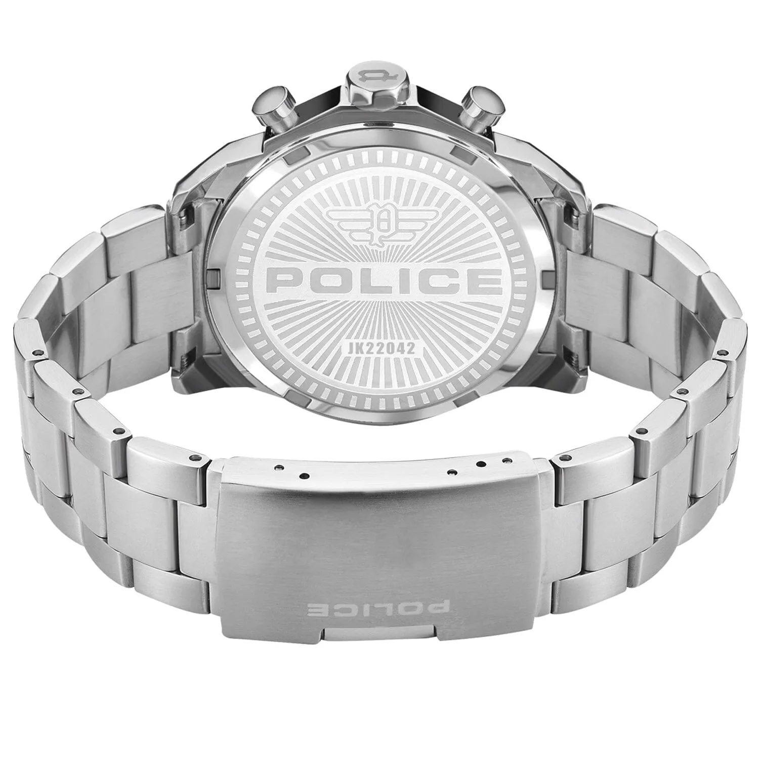 Police Menelik Chronograph Black Dial Stainless SteelMen's Watch PEWJK2204201