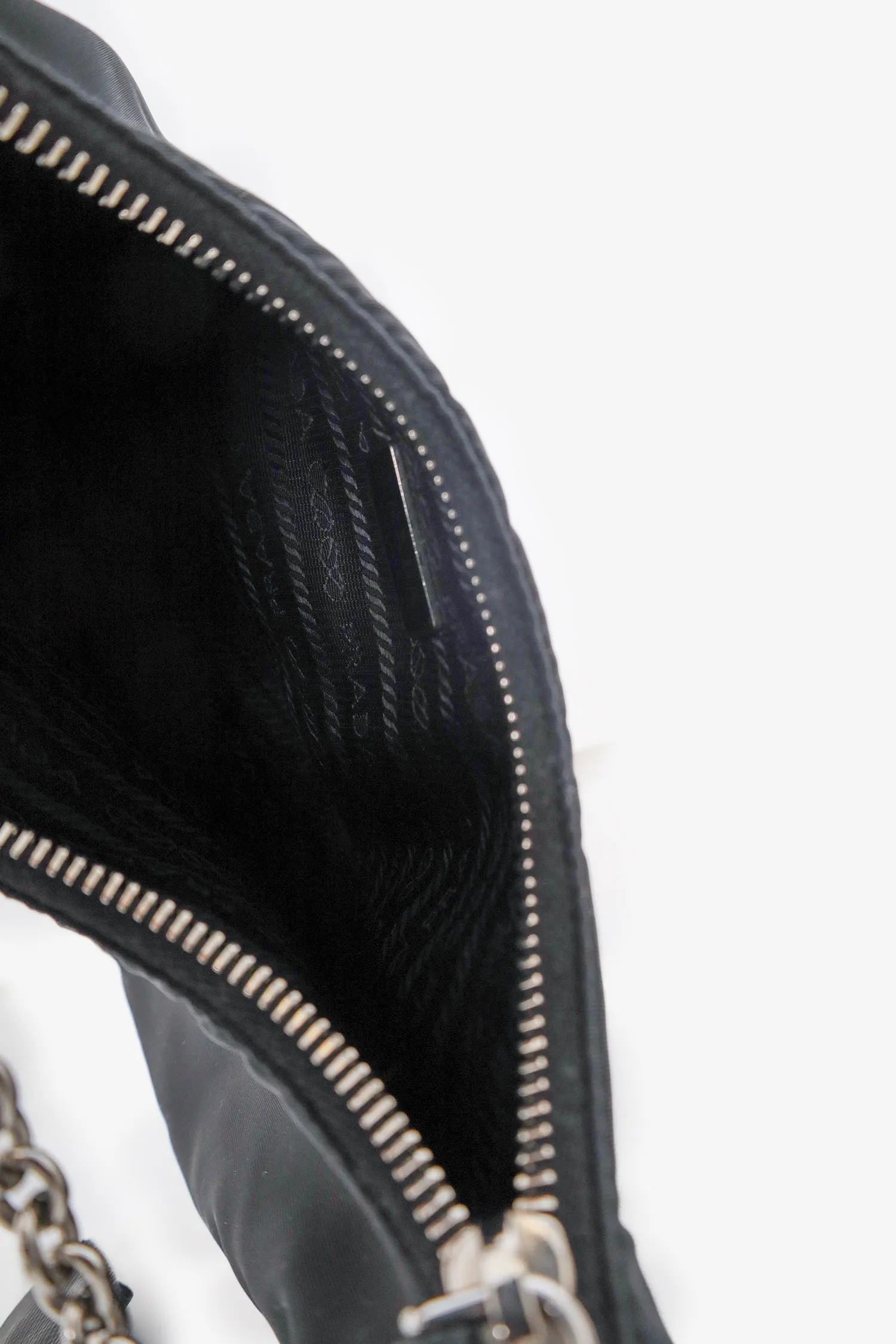 Prada Black Re-Nylon Re-Edition 2005 Crossbody Bag with Strap & Pouch