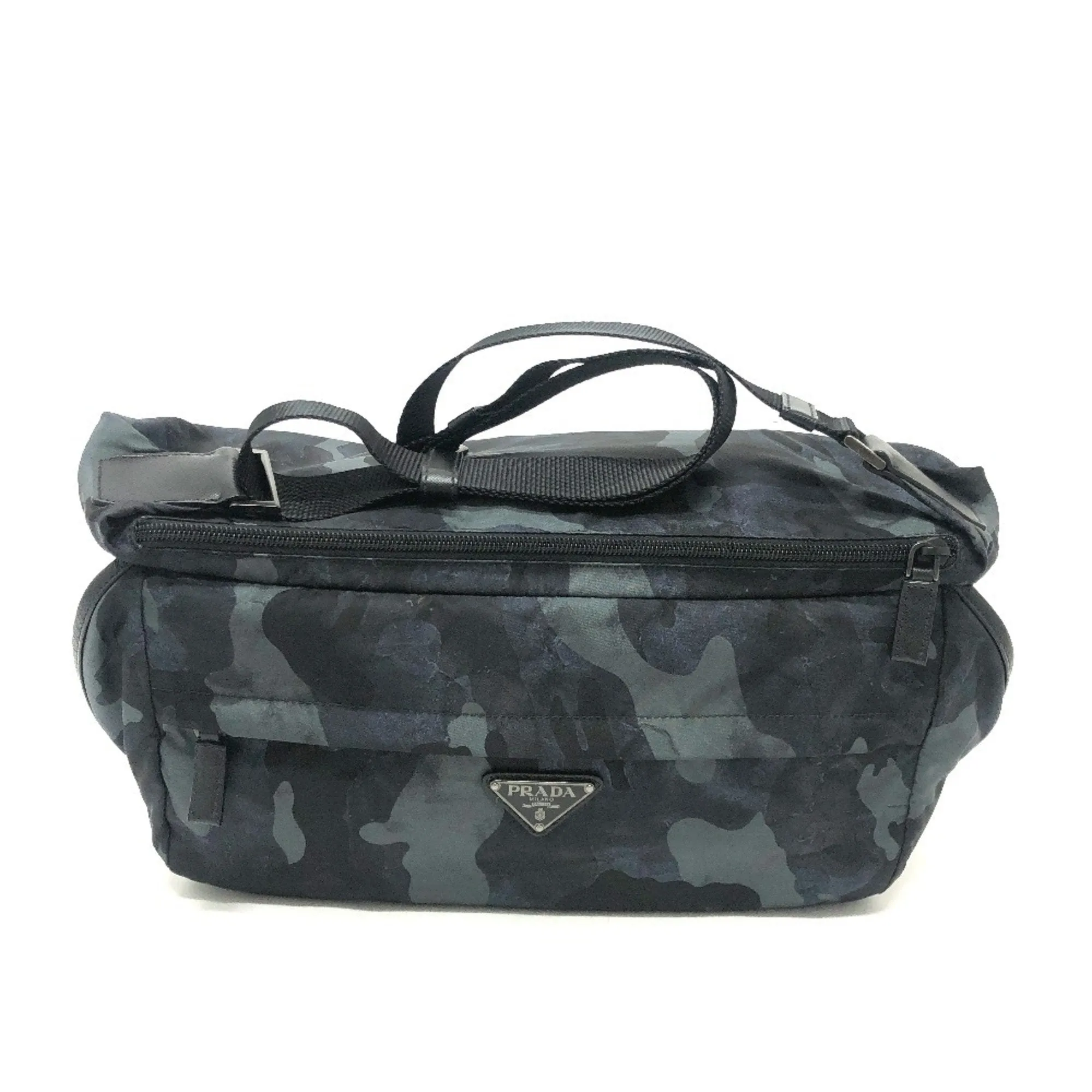 Prada blue Nylon Messenger Bag Sling Bag (Pre-Owned) belt bags on sale