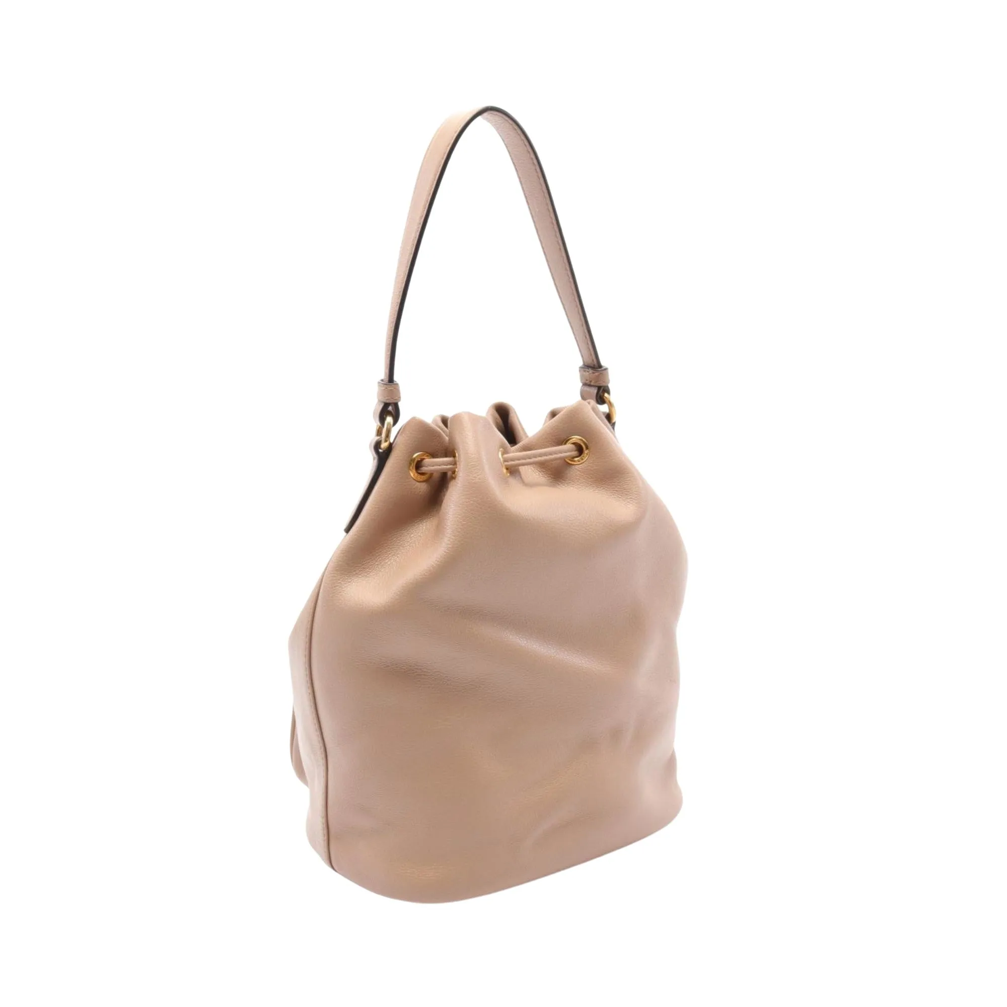 Prada Bucket Bag Leather Handbag (Pre-Owned)