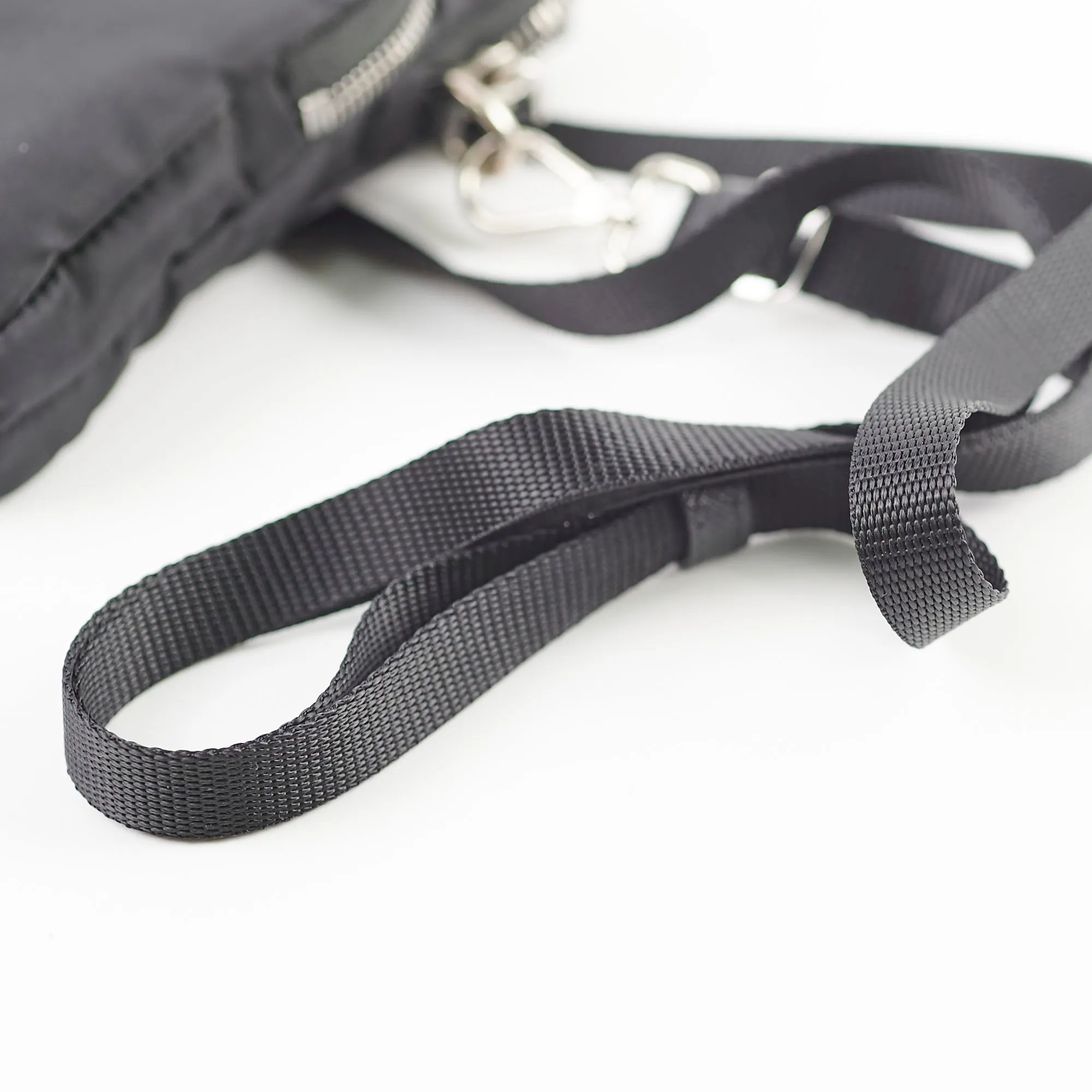 Prada Nylon Phone Case Crossbody Bag Black