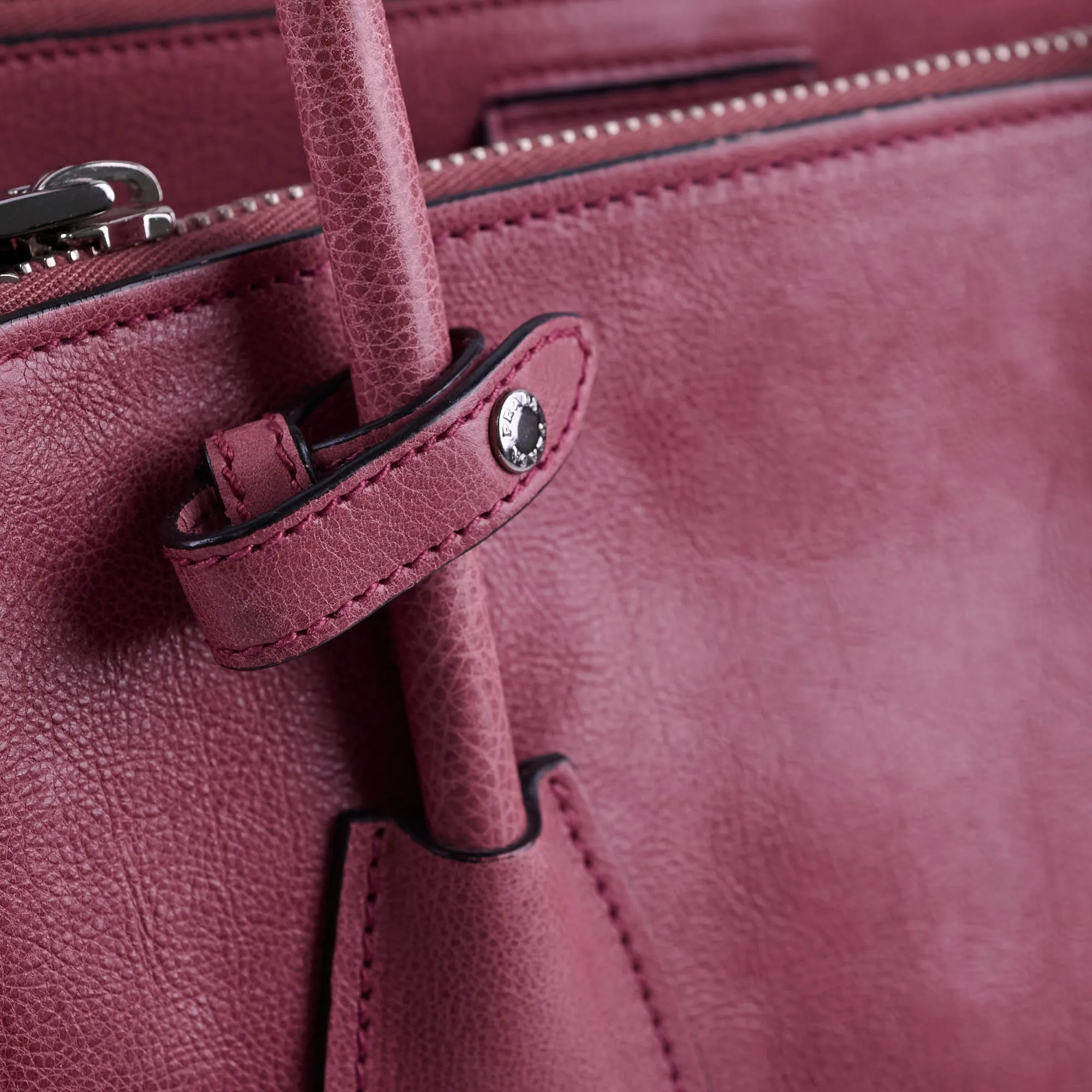 Prada Twin Pocket Leather Tote Pink