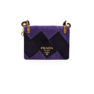 Prada Velvet Purple Crossbody Crossbody Bags Cheap Online