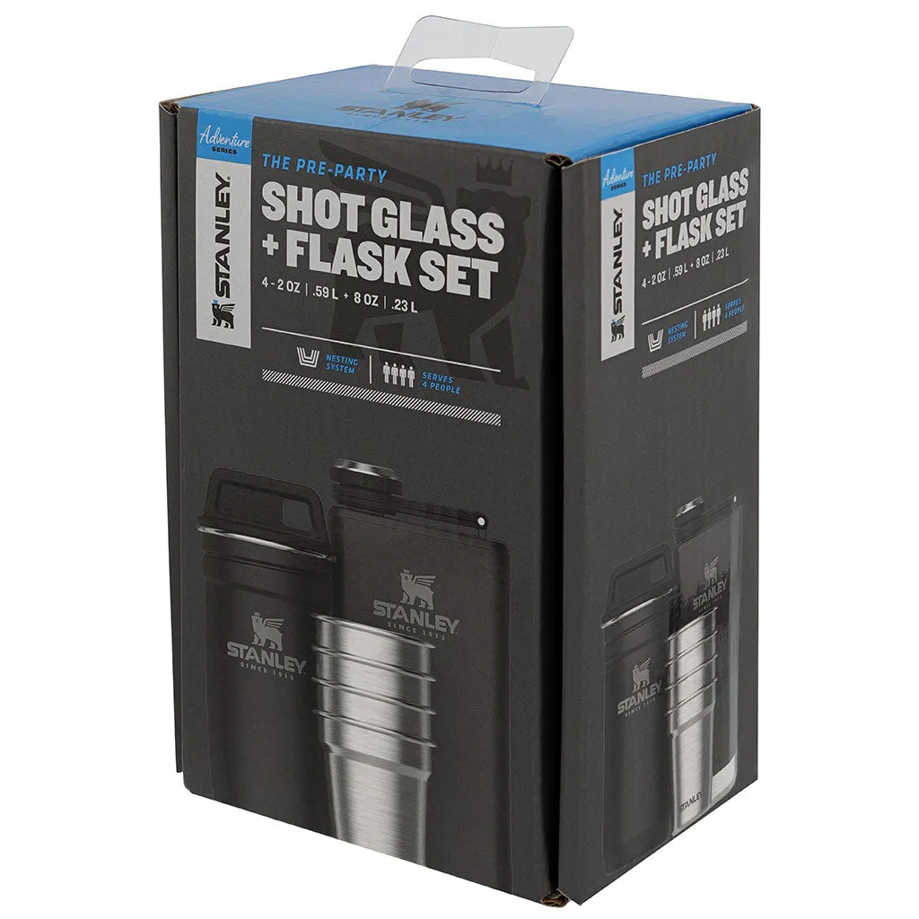 Pre-Party Shot Glass & Flask Set