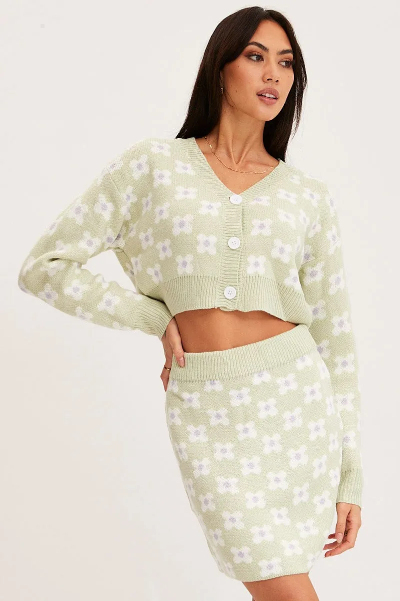 Print Knit Skirt Mini High Rise,skirt,denim skirt,mini skirt,maxi skirt,jean skirt,skort,tennis skirt,pleated skirt,pencil skirt,bubble skirt,plisse skirt,fitted skirt,midi skirt,short skirt,short mini skirt,leather skirt,a line skirt,Split skirt
