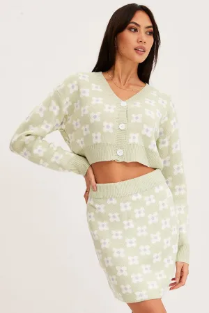 Print Knit Skirt Mini High Rise,skirt,denim skirt,mini skirt,maxi skirt,jean skirt,skort,tennis skirt,pleated skirt,pencil skirt,bubble skirt,plisse skirt,fitted skirt,midi skirt,short skirt,short mini skirt,leather skirt,a line skirt,Split skirt