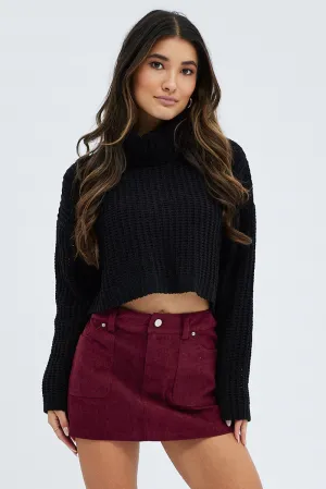 Purple Cargo Skirt Mini Mid Rise Corduroy,skirt,denim skirt,mini skirt,maxi skirt,jean skirt,skort,tennis skirt,pleated skirt,pencil skirt,bubble skirt,plisse skirt,fitted skirt,midi skirt,short skirt,short mini skirt,leather skirt,a line skirt,Split skirt