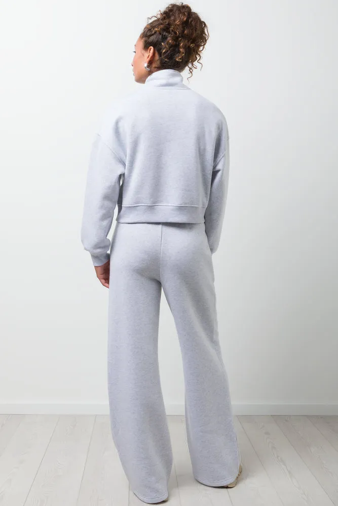 Quarter Zip Tracktop Grey