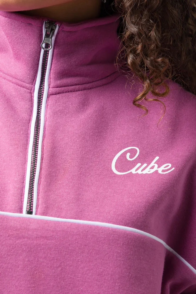 Quarter Zip Tracktop Purple