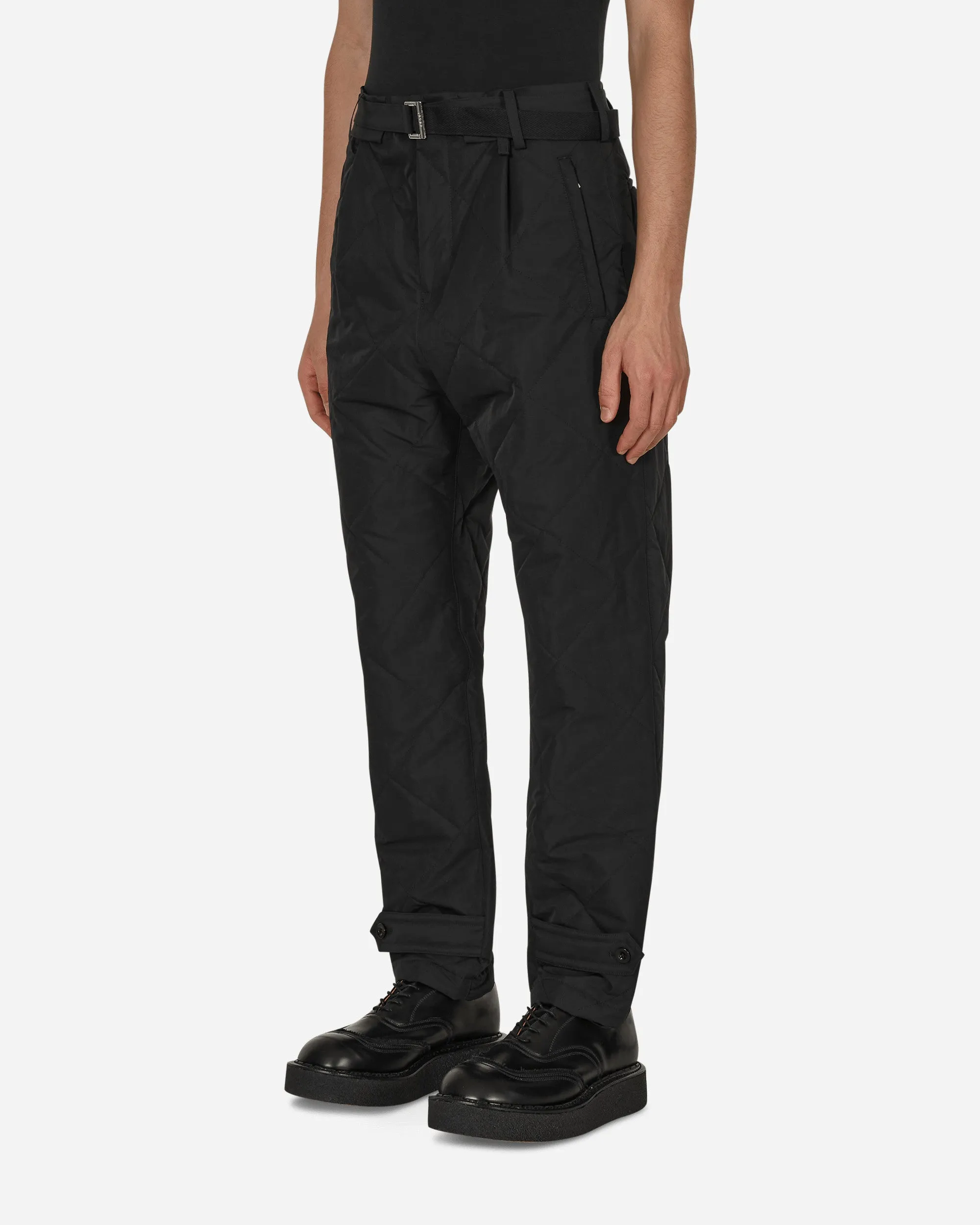 Quilted Pants Black
