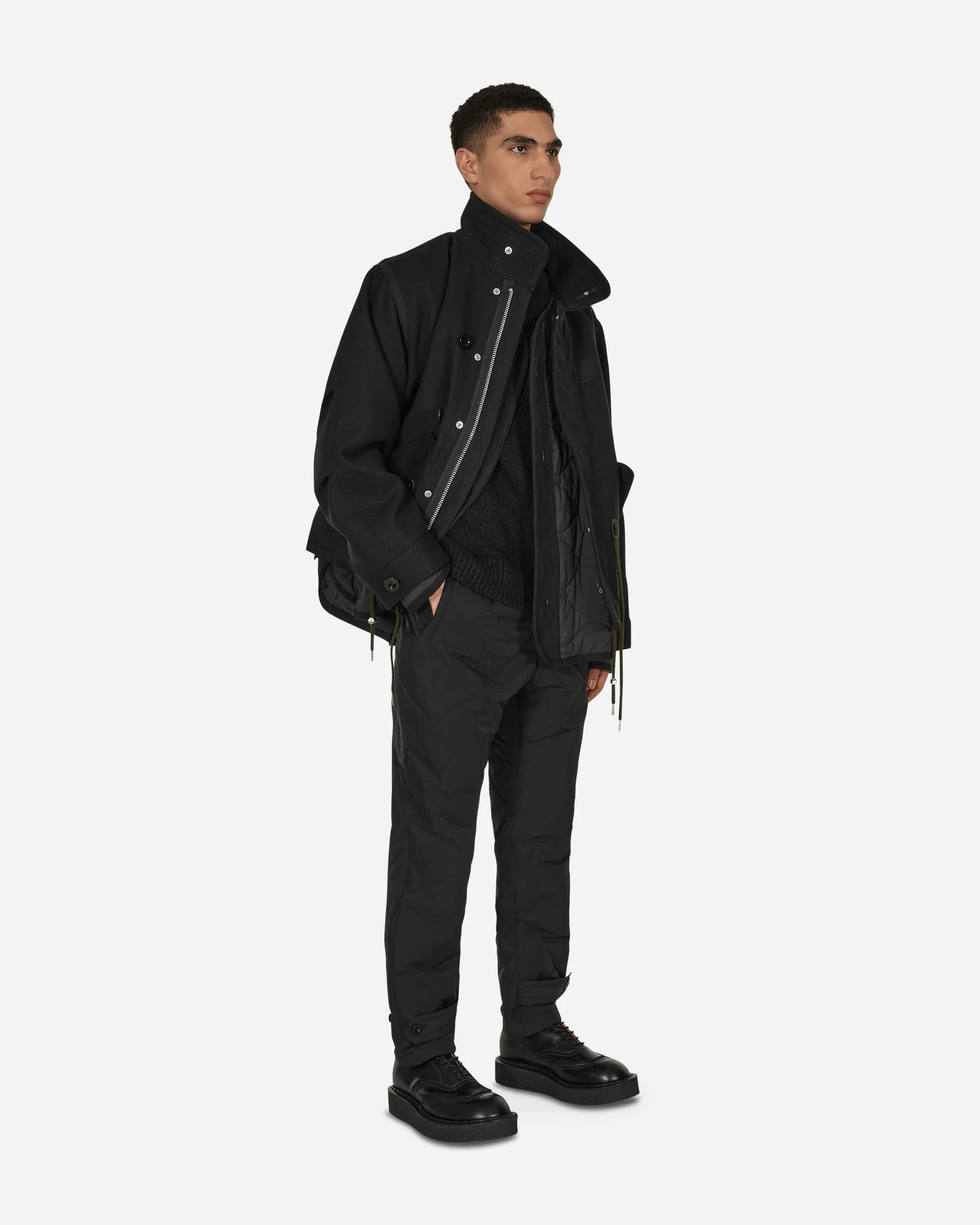 Quilted Pants Black