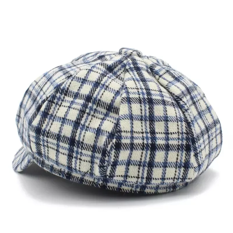 Quincey Tartan Wool Newsboy Cap