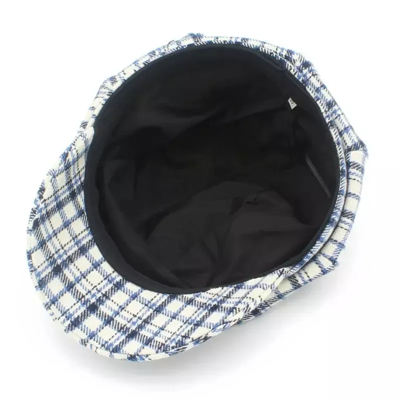 Quincey Tartan Wool Newsboy Cap