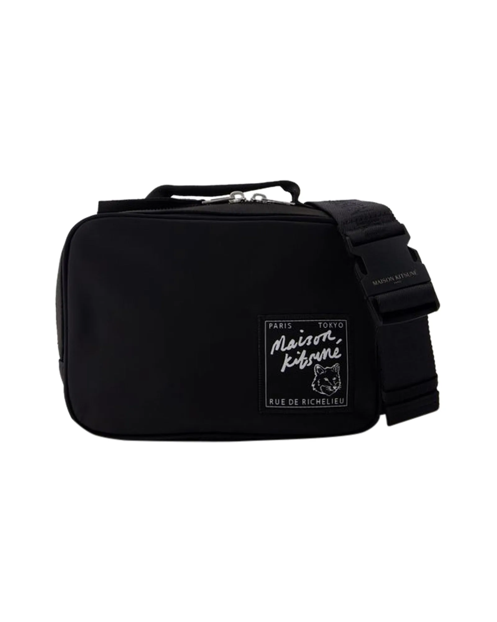 ""The Traveller"" Belt Bag - Maison Kitsune - Synthetic - Black belt bags on sale
