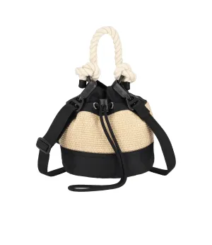 Raffia Mini Bucket Designer Bags For Less