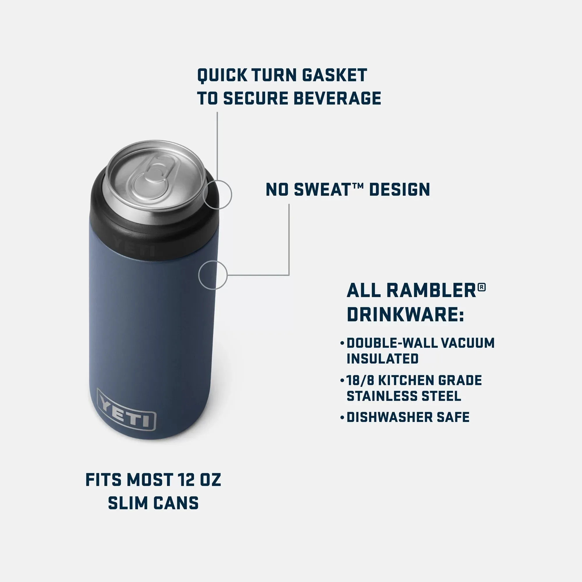 Rambler 12 oz. Colster Slim Can Cooler