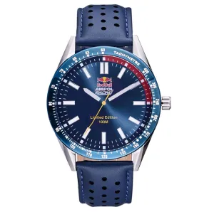 Red Bull Ampol Racing Blue Limited Edition 1/100 Leather Band Watch RB2024 