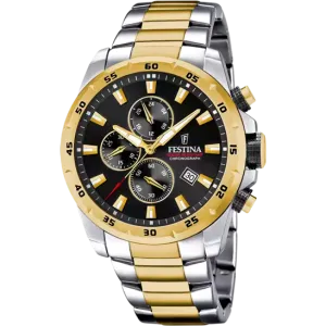 Reloj Festina Black Dial Stainless Steel Men's Watch F20562/4 